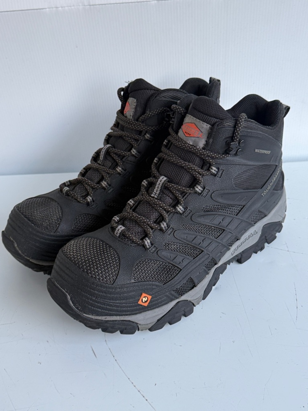 MERRELL Men's Moab Velocity Tactical Mid Carbon-Fiber Safety Toe Waterproof 10 - Picture 2 of 9